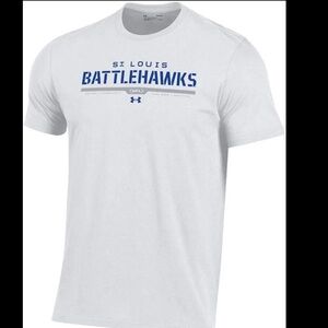 UNDER ARMOUR ST LOUIS BATTLEHAWKS WHITE SHORT SLEEVE T SHIRT